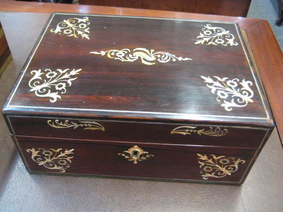 Rosewood Sewing Box   SOLD